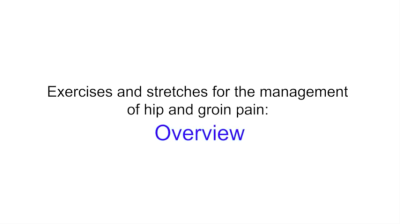 Hip and groin pain management - Overview Thumbnail