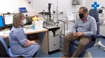 What happens on the day and during cataract surgery? Thumbnail