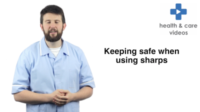 Keeping safe when using sharps Thumbnail