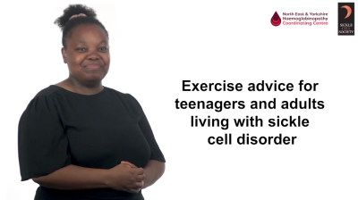 Exercise advice for teenagers and adults living with sickle cell disorder Thumbnail