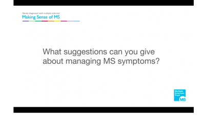 What suggestions can you give about managing MS symptoms? Thumbnail